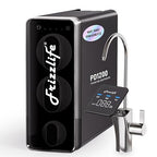 Frizzlife 1200GPD Reverse Osmosis Water Filter, NSF/ANSI 42&58&372 Standards, 11-Stage Tankless RO Water Filtration System, Under Sink, 3:1 Pure to Drain, Smart Faucet, Reduce PFAS, BPA Free, PD1200