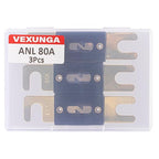 100A ANL Fuse 100 Amp Inline Blade Fuses 32V for Car Audio Inverter Automotive Stereo (Pack of 3 pcs)