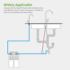 Drinking Water Faucet for Kitchen Sink,Reverse Osmosis Faucets for Kitchen Bar Sink Gold Finish SUS304 Stainless Steel