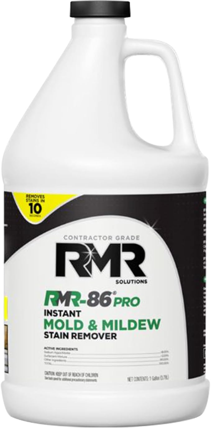 RMR-86 Pro Contractor Grade Mold Stain & Mildew Stain Remover Cleaning Solution, Professional Quality Formula, 1 Gallon