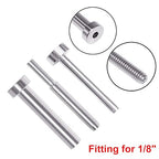 CKE 20 Pairs Invisible Cable Railing Kit, T316 Stainless Steel 1/8" Invisible Receiver and Swage Stud End for 2"x2", 4"x4" Wood/Metal Post, Invisible Deck Stair Cable Railing Hardware Tensioner CR31