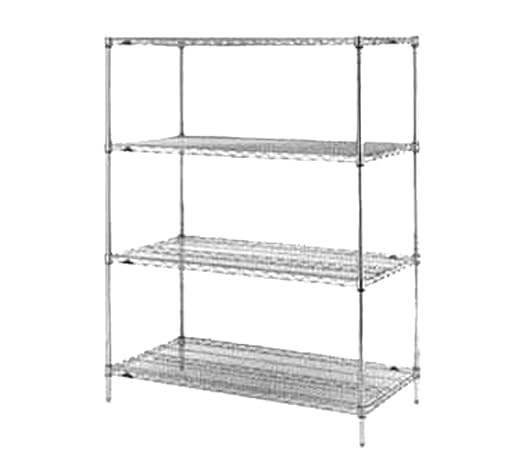 METRO Super Erecta 2424NK3 Industrial Wire Shelf, Metroseal Green Epoxy, 24" x 24"