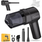 Handheld Mini Car Vacuum, 10000PA Cordless Portable Vacuum with 2000mAh Battery, 3 in 1 small Vacuum Cleaner & Air Duster with Type-C Charging, Compact & Lightweight for Car, Home, Kitchen (Black)