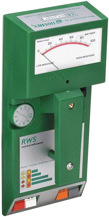 Tramex Roof & Wall Moisture Scanner RWS | Pinless Meter for Measuring Moisture Conditions in Walls & Roofing Systems
