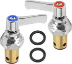 Anxingo Hot & Cold Side Handle Stem Assembly Replacement for T&S Faucets, Replaces 002713-40 002714-40