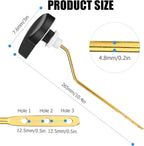 Compatible with TOTO Toilet Handle Replacement Parts Kit, Universal THU068#CP Trip Lvr for St743S Side Mount Toilet Flush Tank Lever Handle for TOTO Kohler Toilet Tank, 1-Pack Matte Black