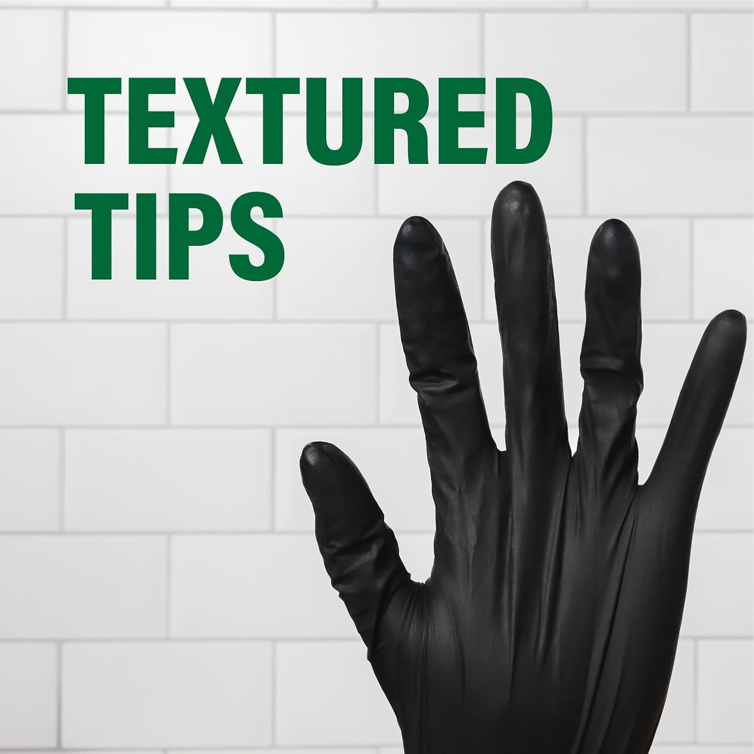 Humboldts Secret Black Nitrile Gloves Disposable Latex Free & Powder Free