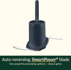 Cuisinart Mini-Prep Plus Food Processor, 24-Ounce Mini Food Processor to Chop Herbs, Vegetables, and Hard Cheese, 24-Ounce Work Bowl, Reversible Stainless Steel Blade, DLC-2ABC, Brushed Chrome