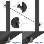 CKE 50 Pack Black 5/16" ID Angle Beveled Washer 25 30 35 Degree for 1/8" 5/32" 3/16" Stair Cable Railing Kit for Wood Metal Post, T316 Stainless Steel 30 Degree Cable Railing Angle Washers BCR17