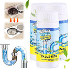 2025 Upgrade Sink Drain Cleaner, Sink and Drains Cleaner, Multi-functional Sink and Drain Cleaner Powder Cleaning, Drains Foam Cleaner, Powerful Pipe Dredging Agent for Kitchen Toilet (3Pcs)