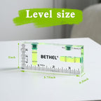 BETHEL Small Level Mini Bubble 90°/180°SpiritLevel,Magnetic 3.74 Inch Shatterproof Cross Check PocketLevel Picture Hanging Levels Tools for Machinist,Construction & Household