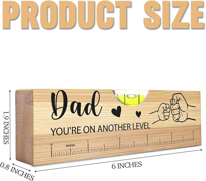 Christmas Gifts for Dad from Daughter Son Wife Spirit Level Bottle Opener Valentines Birthday Thank You Gifts Ideas for Daddy New Dad Grandpa Papa You're on Another Level Sign