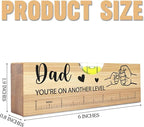 Christmas Gifts for Dad from Daughter Son Wife Spirit Level Bottle Opener Valentines Birthday Thank You Gifts Ideas for Daddy New Dad Grandpa Papa You're on Another Level Sign