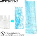 Disposable Dish Cloth and Cleaning Handi Wipes, 100ct, Multi-Use Rags for Kitchen, Bathroom and Windows, Blue