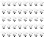 40 Pack Hurricane Window Clips, Silver Steel Hurricane Board-Up Clips Fits 1/2 inch Thick Plywood/Brick/Wood & Stucco, Used to Secure Plywood Hurricane Shutters