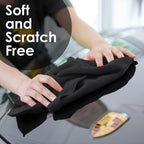 Avalon Towels Microfiber Cleaning Cloths (Value Pack of 36) Size 16" x 16", Highly Absorbent Cleaning Rags, Lint Free Cleaning Towels, Reusable and Washable, Microfiber Towels for Cars (Black)