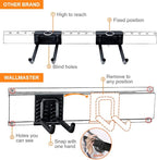 Wallmaster 15 PCS Tool Storage Rack, Garage Storage Wall Mount Organizer Garden Tool Heavy Duty Racks Broom Holder Hooks Hangers Max 420lb for Rake Shovel Lawn Garden