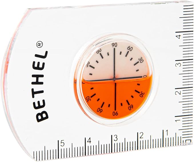 BETHEL Circular Bubble Level Bullseye Degree Marked Surface Round Spirit Levels Measuring Tool
