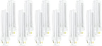Circle - PLC-18W 835, 4Pin G24q-2, 18Watt Double Tube, Compact Fluorescent LightBulb, Replaces SYLVANIA 20672, CF18DD/E/835/ECO, Philips 38332-3 PL-C 18W/835/4P/ALTO -3500 Kelvin, SoftWhite (12 Pack)