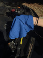 Avalon Towels Cotton Shop Rags – (Pack of 150) Size 12x14 Inches Cleaning Rags – Absorbent Shop Towels and Multipurpose Cleaning Towels for Automobiles, Industries, Garage and Homes (Blue)