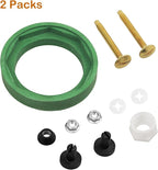 2 Pack 3'' Toilet Tank to Bowl Coupling Kit, Fits for American Standard Champion 4 Toilet Parts AS738756-0070A, Includes Gasket, Bolts and Other Essential Parts for Most 3 Inch Flush Valve