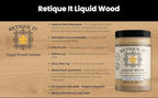 Retique It New and Improved Formula Liquid Wood Coatings - Stainable Primer - Paint It Then Stain it (Bleached Wood, Large)
