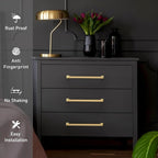 10 Pack 8.8"(224mm) Champagne Bronze Cabinet Pulls Kitchen Cabinet Drawer Handles Champagne Hardware for Cabinets Cupboard