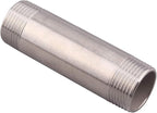 1" X 1" NPT Male Nipple Stainless Steel 304 Cast Pipe Coupling Fitting 4" Length
