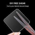 LMJIA Heavy Duty Double Sided Tape, Clear Reusable Mounting Tape Picture Hanging Adhesive Tape Removable Wall Tape Adhesive Poster Tape (100PC, Rectangular-inch*0.7inch)