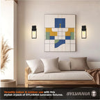 LEDVANCE Sylvania Dusk to Dawn Wall Lights with Accessories, Indoor/Outdoor, 120V, Hardwire, Metal/Black - 2 Pack (66555)