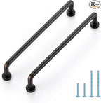 JOY DECOR Cabinet Pulls – 6-1/4 Inch Hole Center, Oil Rubbed Bronze, 20 Pack, Zinc Alloy Cabinet Handles for Drawers & Cupboard – Vintage Style Hardware for Kitchen, Bathroom, Dresser
