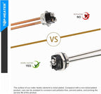 Water Heater Element 4500W,Screw-in,Foldback Type 02582 Water Heater Heating Elements By TOP-HEATER, Fits Most Models As AO Smith, GE, Kenmore,Maytag,Whirlpool, Water Heater Element Replacement 2Pack