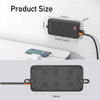 Outdoor Power Strip Weatherproof, KPQ IPX6 Waterproof Surge Protector with 6 Wide Outlets, 2 USB A and 2 USB C, 6FT Heavy Duty Extension Cord for Home, Office, Dorm, Patio, FCC UL Listed