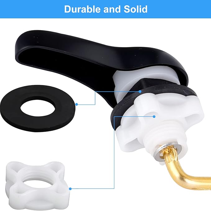 iFealClear Universal Side Mount Toilet Tank Flush Lever, Angle Mount Handle Replacement Kit, Solid Brass Trip Lever Fits Most Toilets, Matte Black