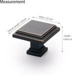 10 Pack Oil Rubbed Bronze Cabinet Knobs Drawer Knobs Modern Cabinet Pulls Kitchen Cabinet Handles Kitchen Cabinet Hardware Timeless Drawer Pulls for Dresser Cupboard Wardrobe, ORB(1x10)