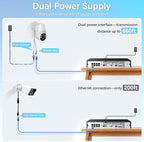 【90-Day Storage】 Wired Security Camera System, Outdoor POE Security Cameras, IP Camera System, Home Video Surveillance DVR Kits