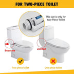 KERDE 2-Inch Automatic Toilet Flusher Dual Flush Valve with Button, Toilet Repair Kit, Toilet Tank Parts Replacement for 2-Piece Toilet，toilet fill valve，(10.7in-12.7in）2F-29