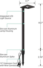 EDISHINE Pyramid Low Voltage Landscape Lighting, 3W 230LM 3000K 50,000 Hrs Waterproof LED Pathway Lights Wired, 12V Electric Outdoor Landscpae Path Light with Connectors, Aluminum Housing