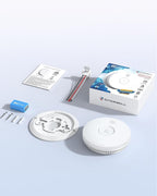 SITERWELL Smoke Detector, Hardwired Interconnected Smoke Detector, Photoelectric Smoke Alarm with 9V Backup Battery, Fire Alarm with Test/Silence Button, UL217-10th Listed, GS562A, 6 Packs