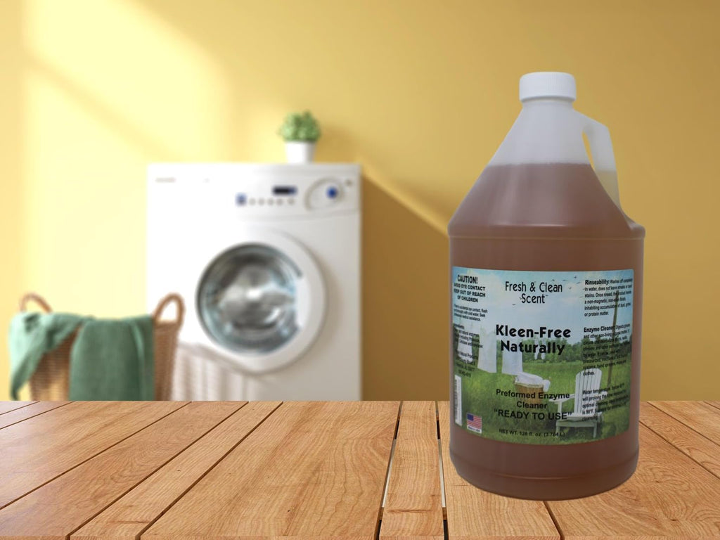 Naturally Preformed Enzyme Cleaner, Enzyme Solution, Multi-Purpose Cleaner, Laudry Additive, and More - Ready -To-Use - Fresh and Clean Scent - 128oz (1 Gallon) - Pack of 2