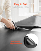 VEVOR 3FT x 50FT Plastic Sheeting Heavy Duty, 4 Mil Thick Plastic Sheeting Roll, Plastic Drop Cloth Painters Tarp, Polyethylene Covering for Crawl Space Vapor Barrier, Multi-Purpose, Black