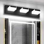 Aipsun Modern 3-Light LED Bathroom Vanity Light Fixtures - White Light 6000K Over Mirror