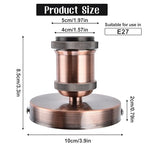 E26/E27 Screw Head Light Socket 100-240V Vintage Ceiling Light Wall Lamp Bulb Holder Socket for Hallway,Kitchen,Basement,Garage,Bar,Restaurant (Rose)