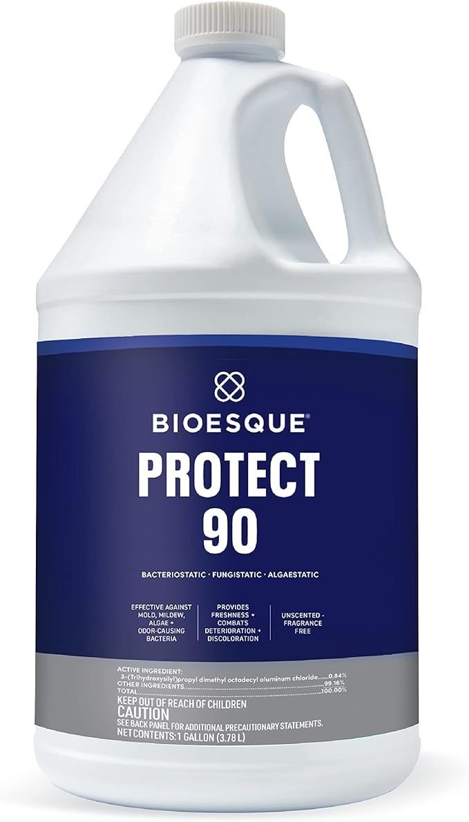 Bioesque Protect 90, Heavy Duty Bacteriostatic, Fungistatic, Algaestatic Formula, Effective Against Mold, Mildew, Algae, & Odor Causing Bacteria, 1 Gallon (Pack of 1)