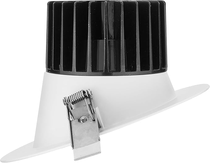 Maxxima 6" Canless Sloped Recessed Anti-Glare LED Downlight, For Sloped Ceilings, 1800 Lumens, IC Rated, 5 Color Temperature Selectable 2700K/3000K/3500K/4000K/5000K, Dimmable, Round White Trim 90 CRI