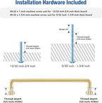 JOY DECOR Cabinet Pulls – 6-1/4 Inch Hole Center, Brushed Brass, 30 Pack, Zinc Alloy Cabinet Handles for Drawers & Cupboard – Vintage Style Hardware for Kitchen, Bathroom, Dresser, Furniture Makeover