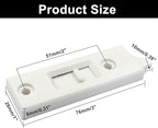 Window Latch Locks Replacement Window Parts and Hardware, Plastic Spring Loaded Sliding Window Tilt Latch for Home Window Accessories, Pack of 16 (White)