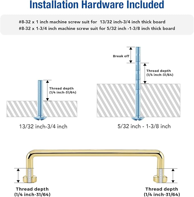 JOY DECOR Cabinet Pulls – 5 Inch Hole Center, Polished Brass, 2 Pack, Zinc Alloy Cabinet Handles for Drawers & Cupboard – Vintage Style Hardware for Kitchen, Bathroom, Dresser, Furniture Makeover
