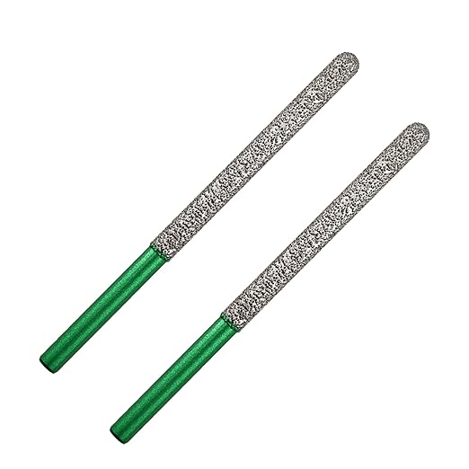 Diamond Mortar Raking Bit - 2pcs 7.2mm x 74mm Round Shank Tuck Point Pin for Brickwork Joint Mortar Removal Masonry,Stone,Concrete Drill Bit