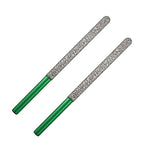 Diamond Mortar Raking Bit - 2pcs 7.2mm x 74mm Round Shank Tuck Point Pin for Brickwork Joint Mortar Removal Masonry,Stone,Concrete Drill Bit